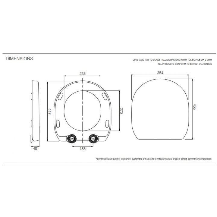 Roper Rhodes Zest White Short Projection Back To Wall WC Toilet