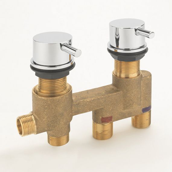 Sagittarius Ergo Deck Mount 1 or 2 Way Thermostatic Mixer EL/477/C