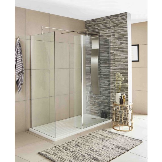 Nuie Wetroom Return Screen 215 x 1850mm