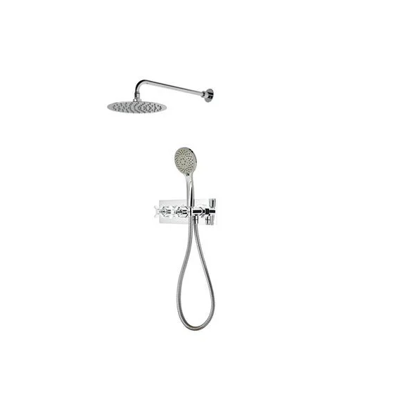 Roper Rhodes Wessex Dual Function Concealed Shower System With Shower Head And Handset - Chrome